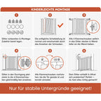 hauck Clear Step 2, Weiß - Kinderschutzgitter Hundegitter, Verstellbare Breite 75-80 cm, 77 cm Hoch, Flacher Einstieg, Einhand Öffnung, ohne Bohren, für Innen