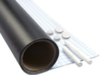 Werkzeyt Tafelfolie - Magnetisch - Selbstklebend & leicht anzubringen-Ideal zum Schreiben & Anheften von Notizen-inkl. Tafelkreide & Magneten/Kreidetafel/Magnetfolie / B29209, 90 x 60 cm (magnetisch)