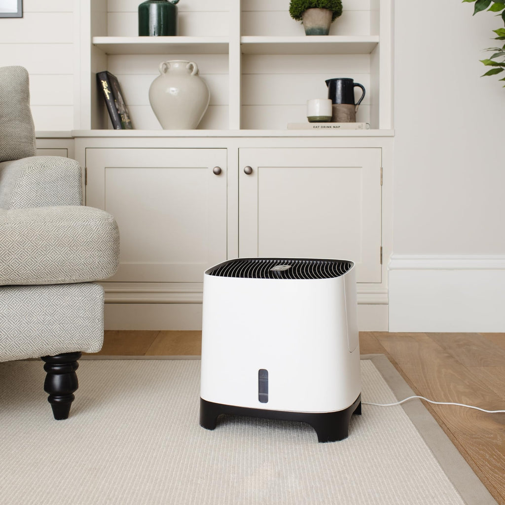 Meaco Armin 680 ml Luftbefeuchter Verdunstungsbefeuchter für Zimmer mit zu 89 m2, großer 4,7 L Tank, für weiches und hartes Wasser geeignet, reine ideal befeuchtete Luft, keine weißen Rückstände