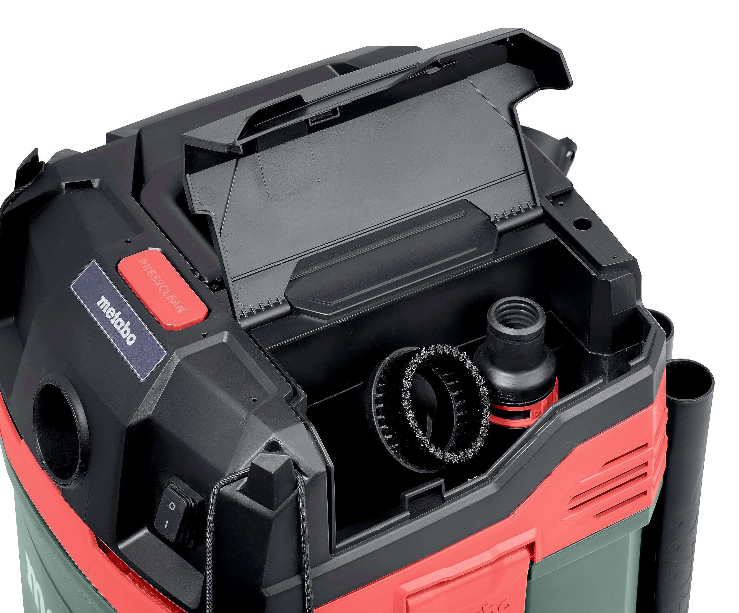 metabo Allessauger ASA 20 L PC -1200 W, 20 l Behälter, Staubklasse L - Nass-/Trockensauger mit integrierte Filterabreinigung, Gerätesteckdose, Antistatik, Mobil - 5,5 m Kabellänge