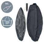 Leitz Ergo Active Sitzball mit Anti-Wegroll-Funktion, Ergonomische Alternative zum Bürostuhl, Gymnastikball, 65 cm Durchmesser, Stoffbezug, Für Büro oder Home Office, Ergo-Serie, Dunkelgrau, 65420089