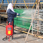 VEVOR Sandstrahlen, 40 L Sandstrahlmaschine, 60-125 PSI Mobiler Sandstrahler mit Zubehör, 2,4 mm, 2,7 mm, 3,2 mm, 3,6 mm Keramikdüsen Sandstrahlerrohr, 2,5 m Schlauchlänge Siphon-Schleifeinheiten