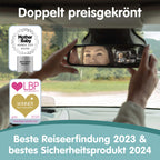 Onco 360° Baby Autospiegel - 2025 Vergleichssieger, 100% bruchsicher & rutschfest, 2024 & 2023 preisgekrönt, klares Sichtfeld, Spiegel Auto Baby Rückbank (17,5 x 24,5 cm)