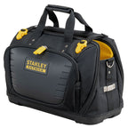 STANLEY FatMax Werkzeugtasche/Tragetasche für Werkzeug mit Fächern Quick Access (mit 4 Fächern, aus 600 x 600 Denier Nylon, mit Kunststoffboden & gepolstertem Schultergurt) FMST1-80147