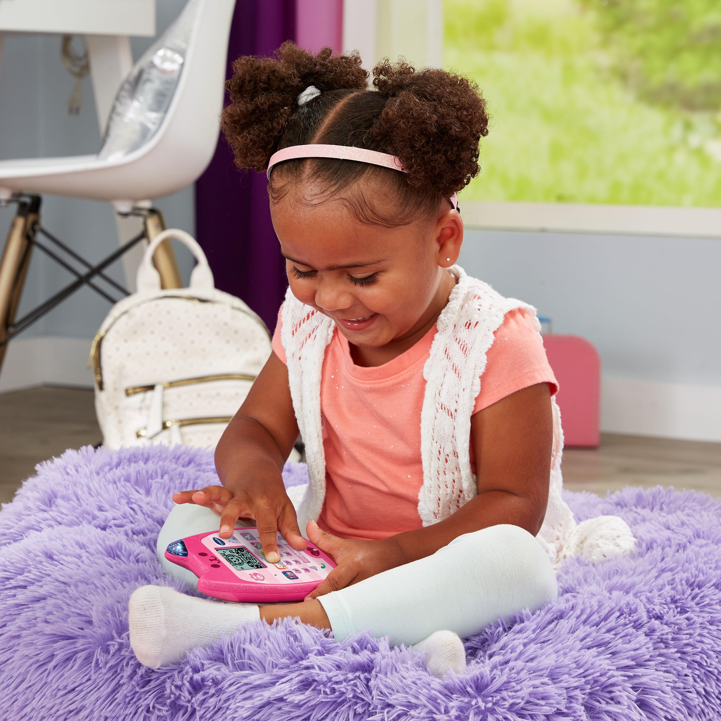 Vtech Gabby's Dollhouse Lernhandy – Spielzeugtelefon mit den Originalstimmen von Gabby und Panda Pfötchen und spannenden Lernspielen – Für Kinder von 3-6 Jahren