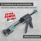 wolfcraft MG 600 PRO mechanische Kartuschenpresse 4356000 I Kartuschenpistole in Profi-Ausführung mit besonders hohem Anpressdruck I Für 310 ml Kartuschen geeignet