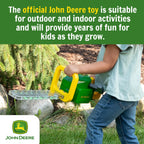TOMY John Deere Heckenschere – Gartenspielzeug ohne Batterien mit realistischer Mechanik & Soundeffekten – Für Kinder ab 18 Monaten