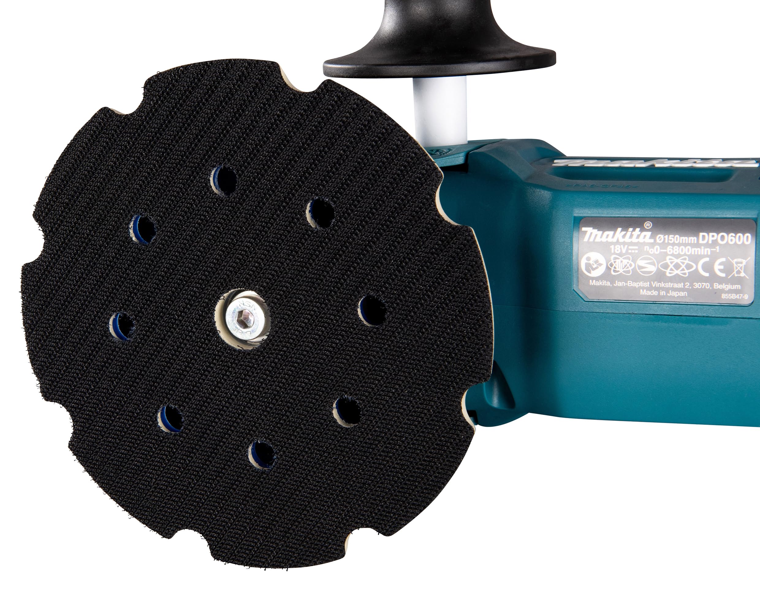 Makita DPO600TKX1 Exzenterpolierer, 1 Akku plus Ladegerät im Transportkoffer, Blau, 18 V / 5,0 Ah