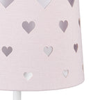 Relaxdays Nachttischlampe Kinder, rosa-weiß