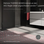 AEG elektrische Fußbodenheizung, Komplettset 5 m², 200 W/m², Comfort Turbo Thermo Boden TBS TC 200/5 Set Plus, 205822