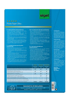 SIGEL IP641 InkJet-Fotopapier Ultra, A4, 50 Blatt, hochglänzend, extrem lichtbeständig, 260 g , für hochwertige Fotografien