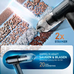PORTENTUM Air Blower and Vacuum ABV-1, Staubsauger und Luftgebläse, Schwarz, 68 W, 75 Dezibel
