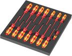 Wera 05150102001 9711 Schaumstoffeinlage, VDE Schraubendreher Set 1, 16-teilig
