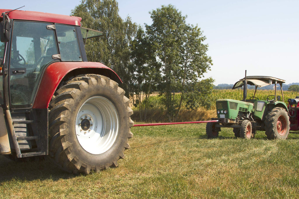 Kerbl Abschleppschlinge (L x B 6 m x 4 cm, Bruchlast 35000 kg, Farbe Rot, zum Schleppen von Fahrzeugen wie LKW usw.) 37706