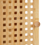 Relaxdays Schlüsselkasten, Bambus, 8 Haken, HxBxT: 27 x 19 x 7,5 cm, Schlüsselaufbewahrung Flur, Schlüsselschrank, Natur