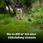 WORX WG084E.9 Akku-Sense 40V - Brushless Motor - 38 cm Trimmdurchmesser & 25,5 cm Messerdurchmesser - Zweihandgriff - Doppelfaden-System - leichtes & kompaktes Design - ohne Akku & Ladegerät