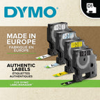 DYMO Original D1-Etikettenband | schwarz auf rot | 19 mm x 7 m | selbstklebendes Schriftband | für LabelManager-Beschriftungsgerät