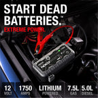 NOCO Boost X GBX55: 1750A UltraSafe Starthilfe Powerbank – 12V Lithium-Starthilfegerät & Starterkabel – Tragbarer Booster für Benziner bis 7,5L & Diesel bis 5,0L