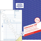 AVERY Zweckform 1720-10 Lieferschein (A5, selbstdurchschreibend, 2x40 Blatt) 10er Pack weiß/gelb