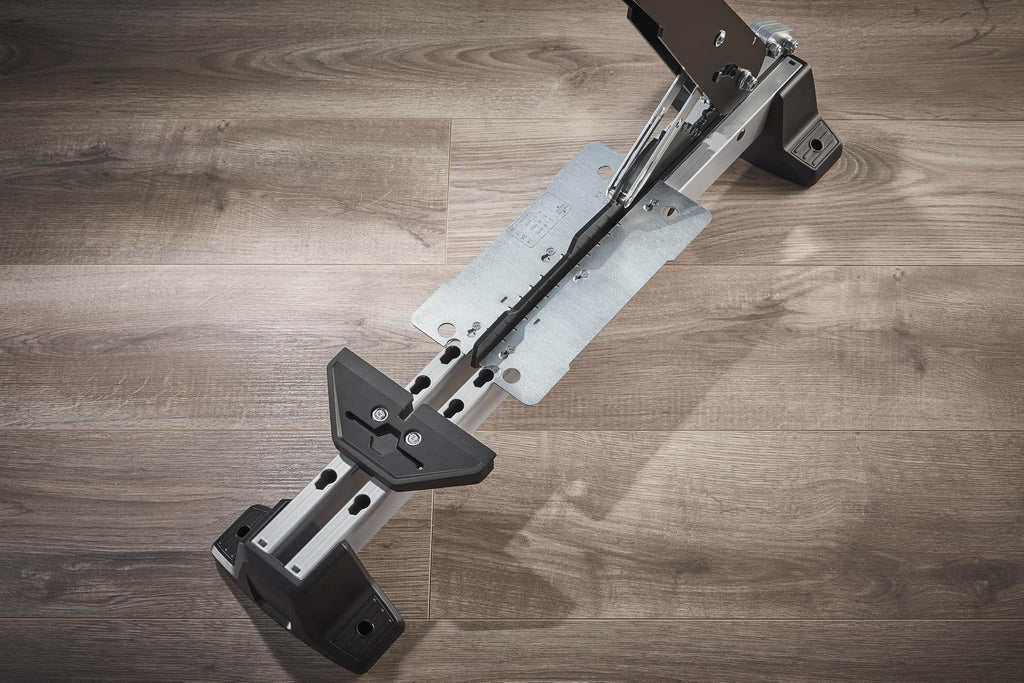 wolfcraft Vinyl- und Laminatschneider VLC 1000 I 6940000 I für Vinyl, Laminat & Designböden I bis 14 mm Materialstärke & 370 mm –breite