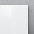 SIGEL GL131 Premium Glas-Magnettafel 78 x 48 cm super-weiß hochglänzend, SGS geprüft, einfache Montage, incl. 3 starke Magnete, für Büro, Schule & Wohnung, Artverum