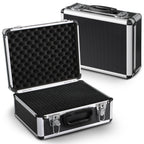 PeakTech Universalkoffer P 7300 – abschließbarer Universal-Transportkoffer mit Würfelschaumstoff – tragbarer Fotokoffer – robuster Koffer mit Schutz vor Regen und Staub – M (320 x 250 x 150 mm)