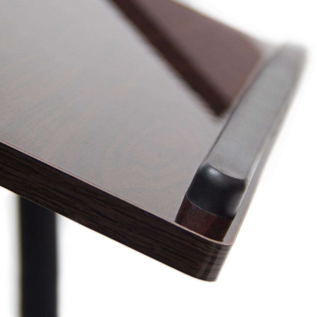 Relaxdays Laptoptisch höhenverstellbar, Laptopständer Holz, mit Rollen, drehbar, HxBxT: 95 x 60 x 40,5 cm, schwarz