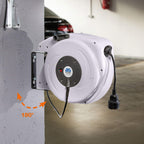 as - Schwabe Automatischer Kabelaufroller 20 m H05VV-F 3G1,5, mit Easy to Go Funktion, 180° schwenkbar, Schutzkontaktstecker und 2 m Zuleitung mit Schutzkontaktkupplung, 230V/16A, IP20, 12645