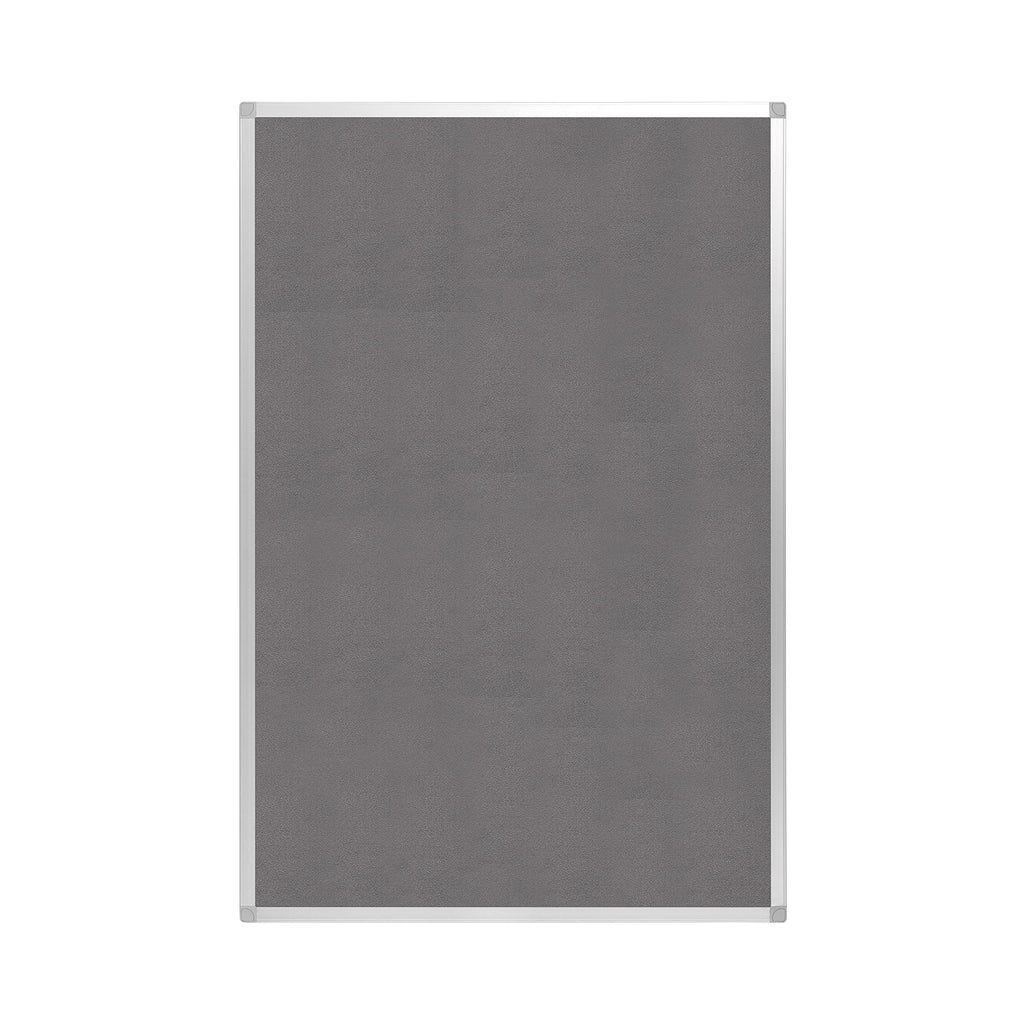 BoardsPlus - Pinnwand - 90 x 60 cm - Grauem Filztafel mit Aluminiumrahmen
