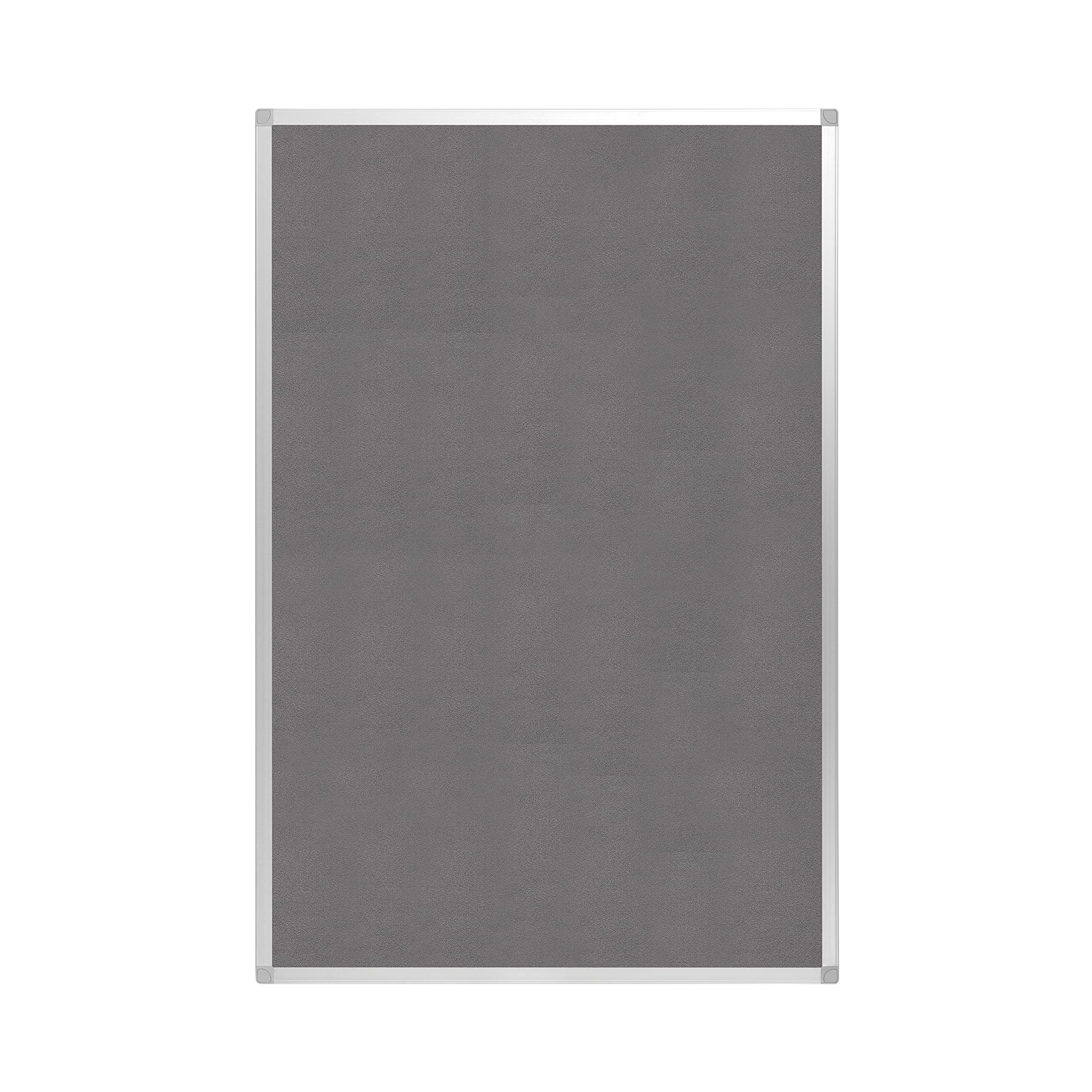BoardsPlus - Pinnwand - 90 x 60 cm - Grauem Filztafel mit Aluminiumrahmen