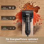 dreame H15S Nass- und Trockensauger, 3-fache Kantenreinigung, KI-Roboterarm, 21.000 Pa Saugkraft, verhedderungsfrei, 90 °C Bürstenreinigung, leise 90 °C Trocknung, flaches 180°-Design, App-Steuerung