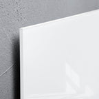 SIGEL GL131 Premium Glas-Magnettafel 78 x 48 cm super-weiß hochglänzend, SGS geprüft, einfache Montage, incl. 3 starke Magnete, für Büro, Schule & Wohnung, Artverum