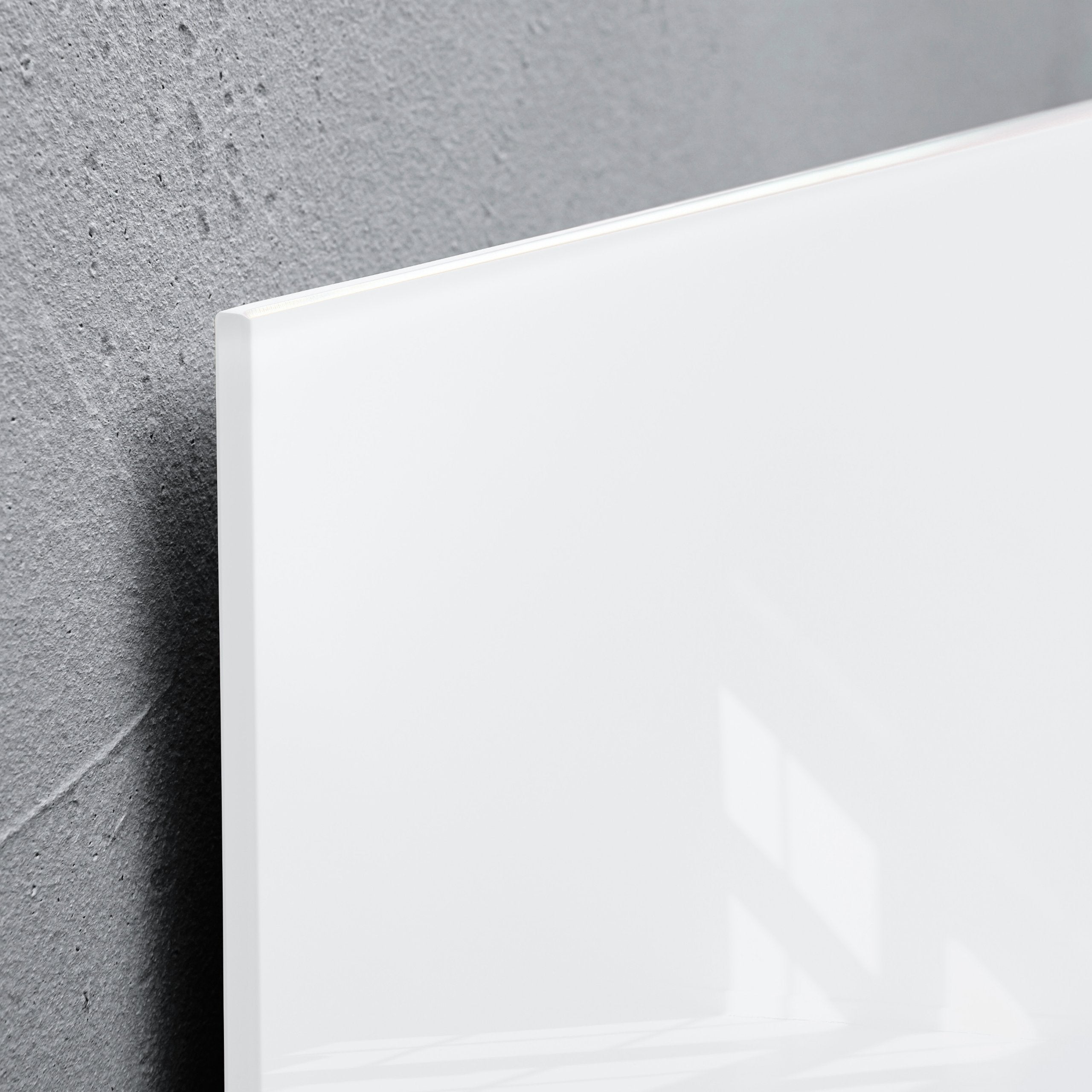 SIGEL GL131 Premium Glas-Magnettafel 78 x 48 cm super-weiß hochglänzend, SGS geprüft, einfache Montage, incl. 3 starke Magnete, für Büro, Schule & Wohnung, Artverum