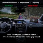 Pingi Wiederverwendbarer Auto Luftentfeuchter Beutel (1 x 300g) - Feuchtigkeit Kondensation Feuchtigkeitsabsorber für Auto & Zuhause, 100% Auslaufsicher & Wiederverwendbar, Mikrowelle