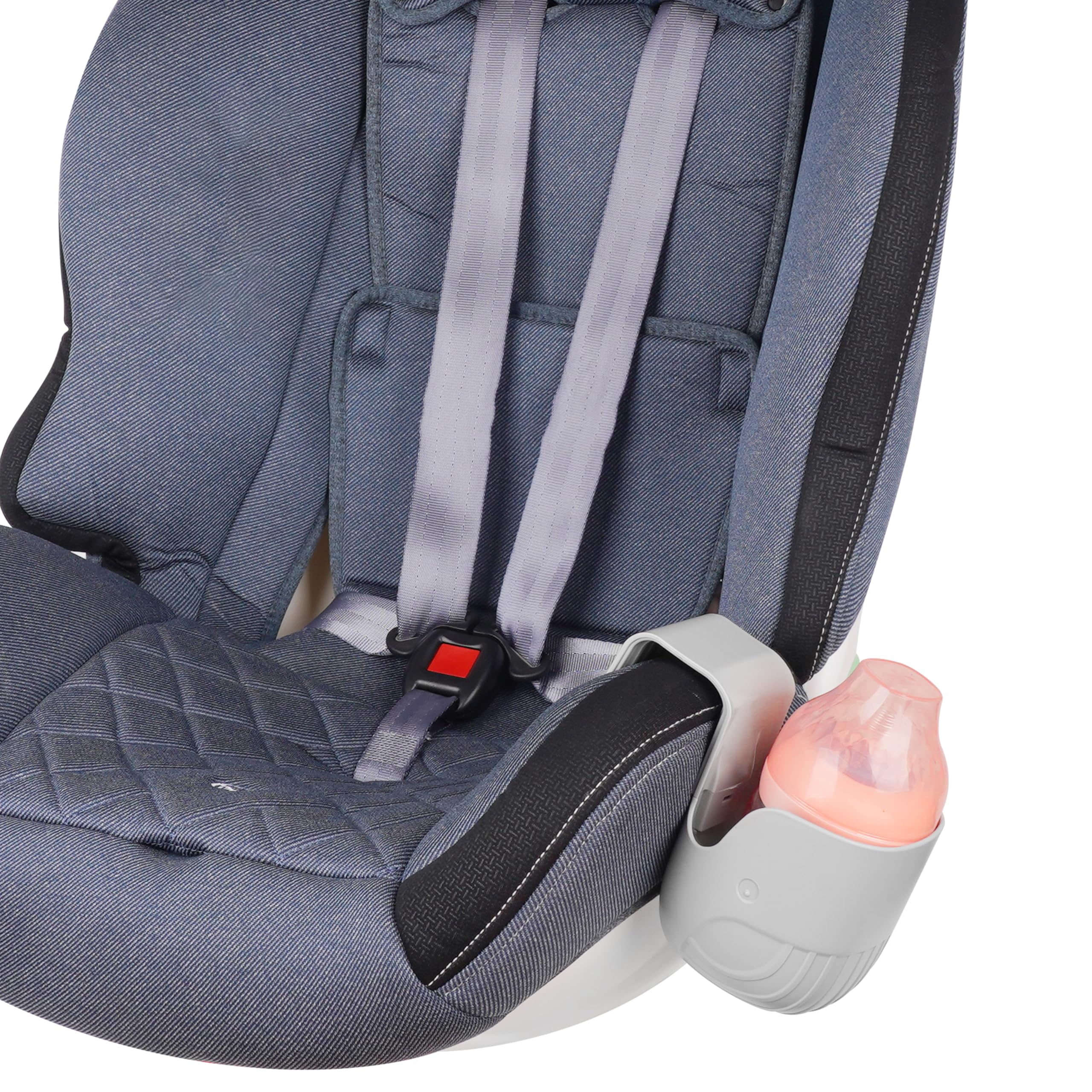 Storchenbeck Universal Becherhalter für Autositze, Kinderwagen, Rollstühle und mehr – Grau (1)