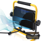 Brandson - 100W LED Baustrahler 144 SMD LEDs – Arbeitsleuchte – Bauscheinwerfer – Baulampe - Tragegriff 6000K – 10000 Lumen – 4 m Stromkabel – Metallgehäuse – IP65