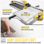 Güde Profi Hand Fliesenschneider GHF 800 (kugelgelagerte Schlittenführung, gehärtetes Schneidrad aus Wolfram-Carbid - kein Schärfen notwendig, stabile Aluminium Grundplatte, für Fliesen bis 800x12 mm)