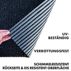 etm Sicherheitsmatte gegen Glätte - Outdoor Teppich mit Rutschfester Granulat Beschichtung - Antirutschmatte für Außenbereich - 120 cm Breite und viele Farben und Längen (6 m, anthrazit)