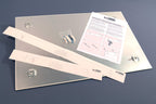 Sigel B1200 Glas-Magnettafel BeBoard rein-weiß, 60 x 40 cm, Memoboard magnetisch & beschreibbar, incl 2 Neodym-Magnete, rahmenlos, für Wohnung und Büro