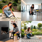 Aschesauger für Kamine, Pellets und Grills - 1.200W Leistung - 20 L Fassungsvermögen - Aus Edelstahl - Inklusive 1m Schlauch und Filterabdeckung - Gebläsefunktion - Dicogar