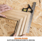 Evolution Doppelgehrungssäge Schiebe-Kapp- und Gehrungssäge R255SMS-DB+ | 2000 W, 300 mm Gleitfunktionalität, Schrägschnitt, Gehrungswinkeln | Ø 255 mm HM / TCT Sägeblatt für Multimaterialschnitt