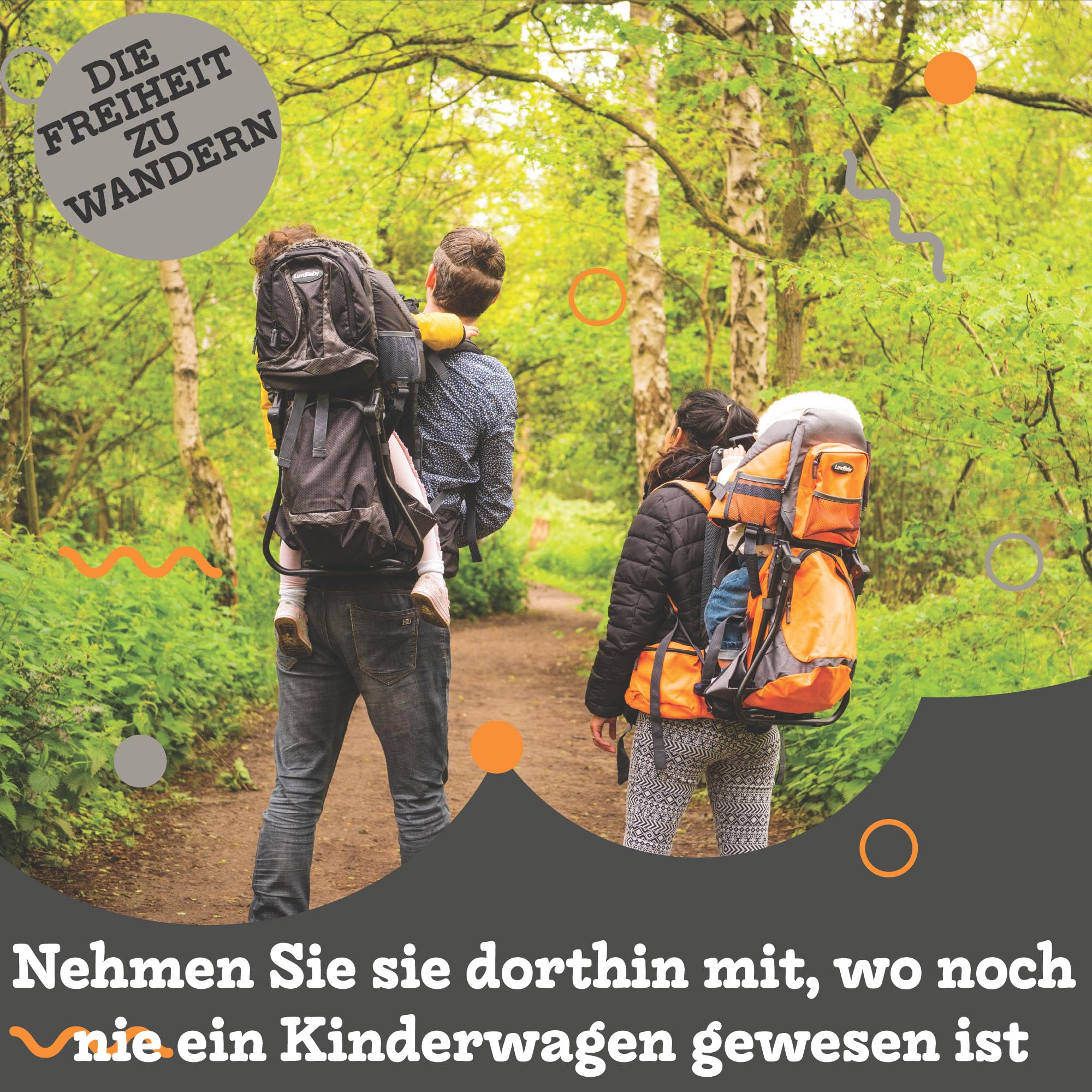 Luvdbaby Kraxe Kindertrage bis 18 Kg - Ergonomisch Kindertragerucksack für Kinder - Premium Toddler Carrier - Baby Tragerucksack - Babytrage Rückentrage Kleinkind - Rucksack mit Kindersitz