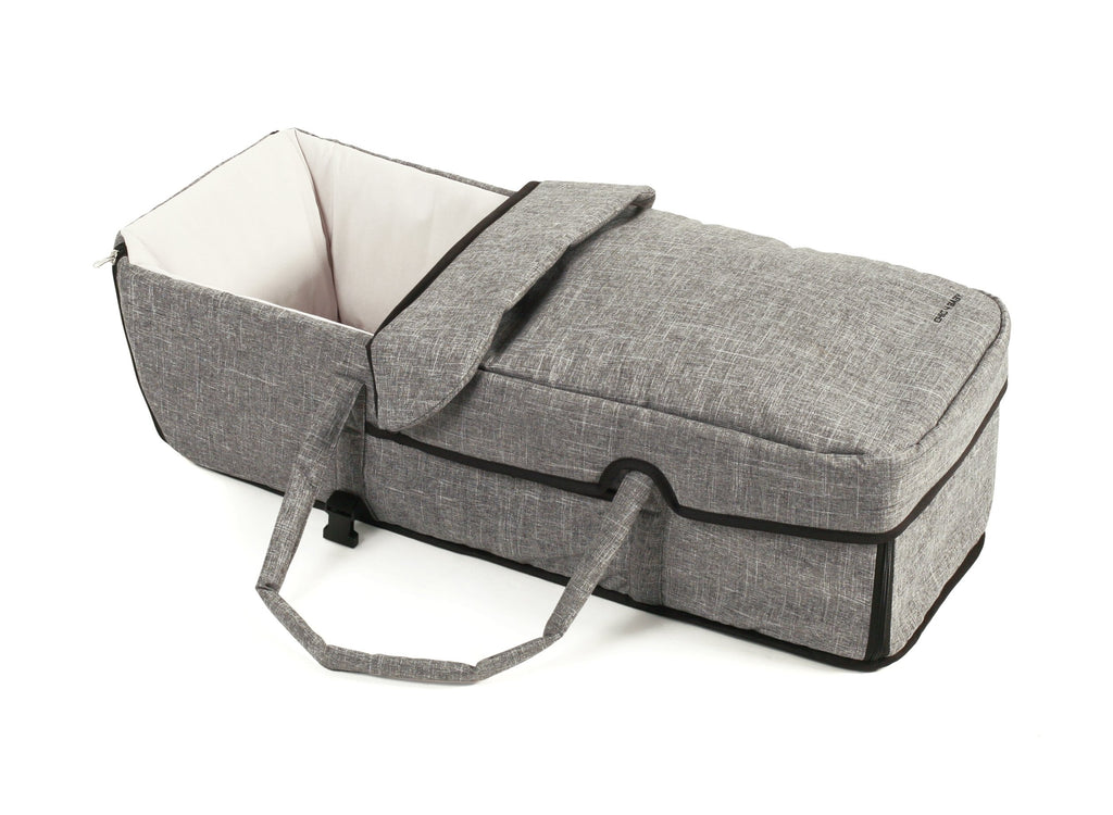 CHIC 4 BABY - Geschwisterwagen DUO mit Tragetasche und Regenschutz, Geschwisterkinderwagen für zwei Kinder, Zwillingswagen, Zwillingsbuggy, Tandemkinderwagen, Tandembuggy, Kinderwagen, Jeans grau