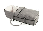 CHIC 4 BABY - Geschwisterwagen DUO mit Tragetasche und Regenschutz, Geschwisterkinderwagen für zwei Kinder, Zwillingswagen, Zwillingsbuggy, Tandemkinderwagen, Tandembuggy, Kinderwagen, Jeans grau