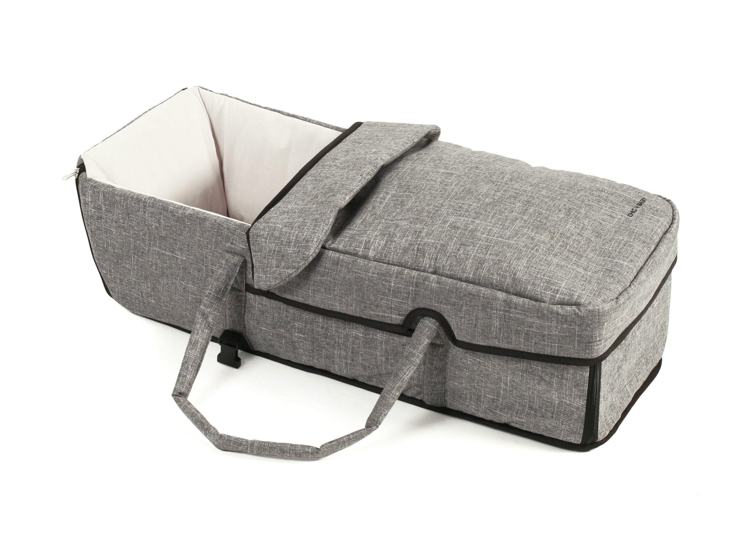 CHIC 4 BABY - Geschwisterwagen DUO mit Tragetasche und Regenschutz, Geschwisterkinderwagen für zwei Kinder, Zwillingswagen, Zwillingsbuggy, Tandemkinderwagen, Tandembuggy, Kinderwagen, Jeans grau