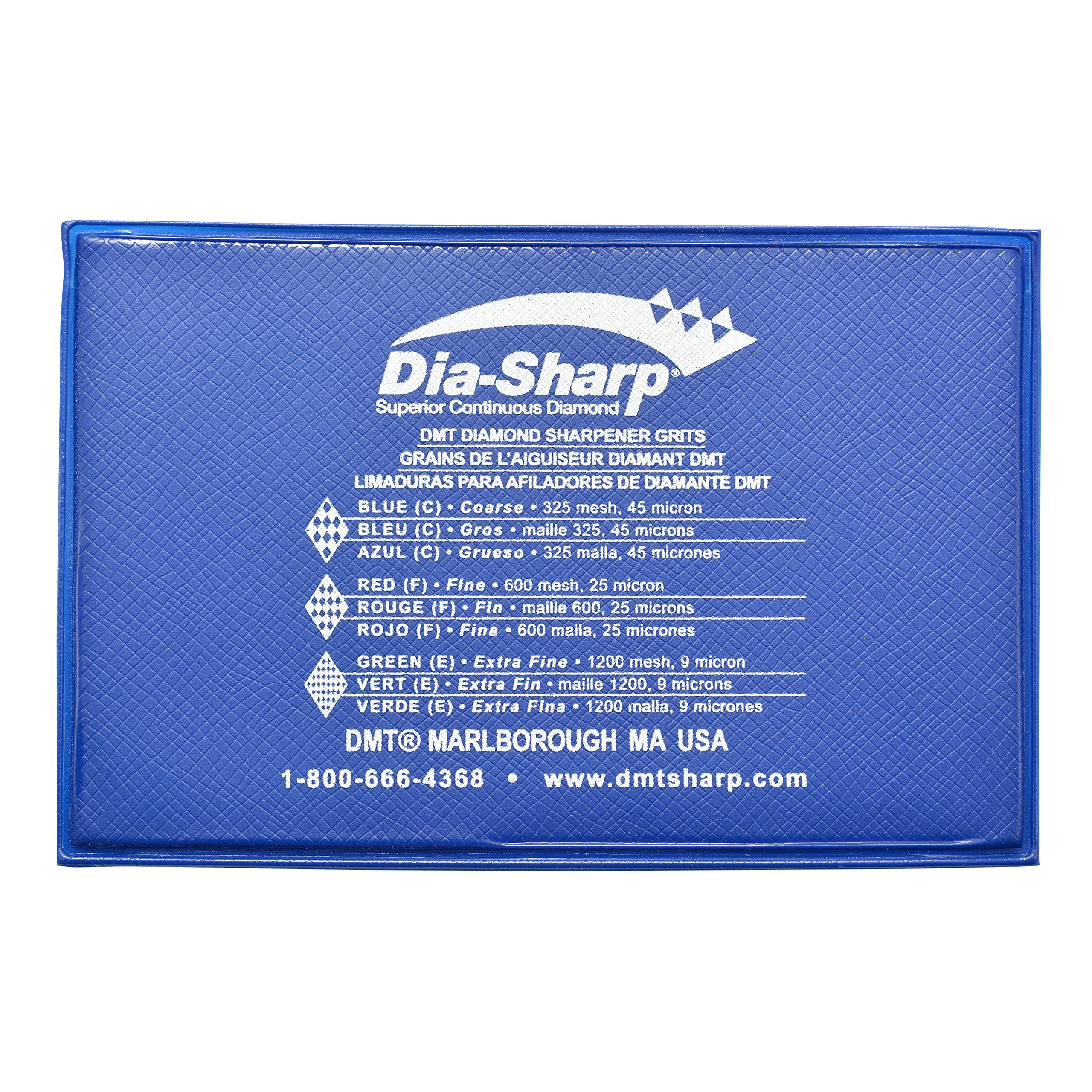 DMT Dia-Sharp® Diamant Taschenschleifstein im Kreditkartenformat Set Grob, Fein & Extrafein, Kompakter Wetzstein für Messer und Werkzeuge, Made in USA, D3EFC
