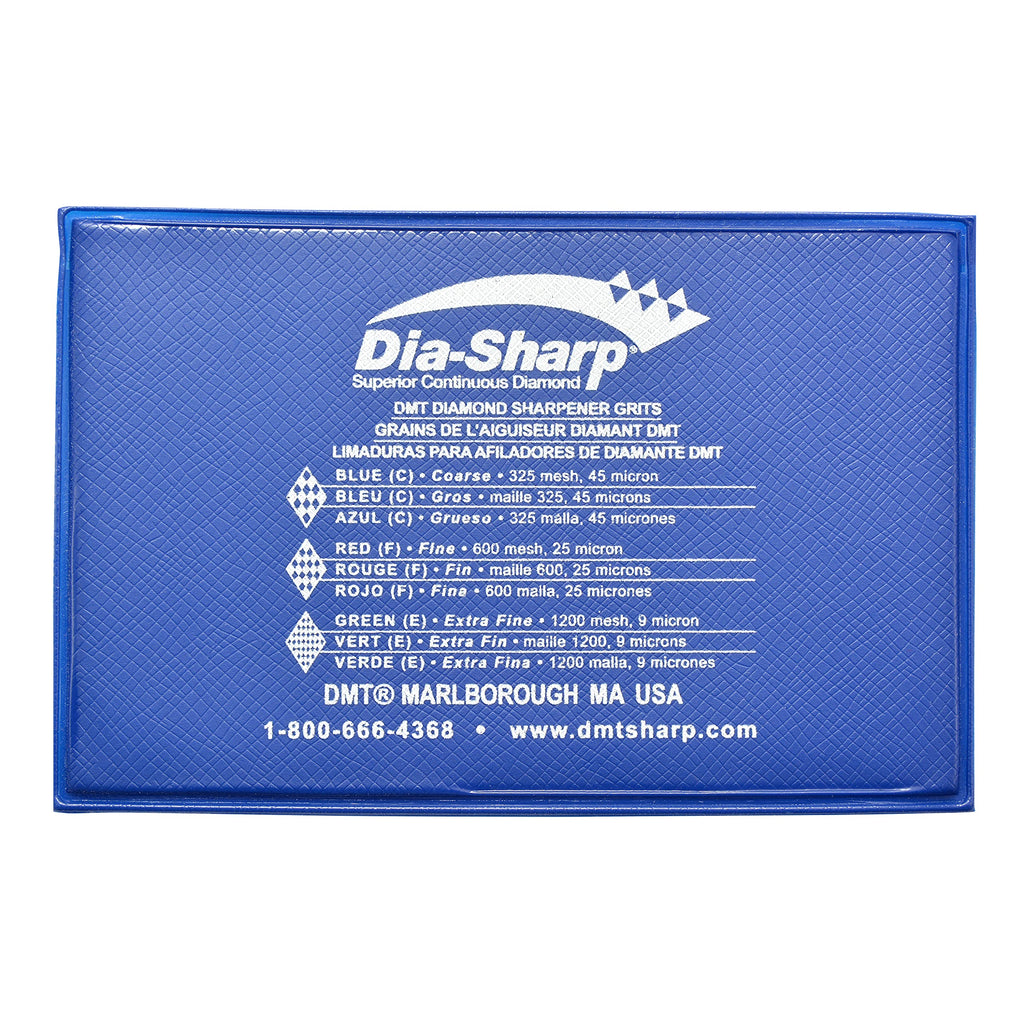 DMT Dia-Sharp® Diamant Taschenschleifstein im Kreditkartenformat Set Grob, Fein & Extrafein, Kompakter Wetzstein für Messer und Werkzeuge, Made in USA, D3EFC