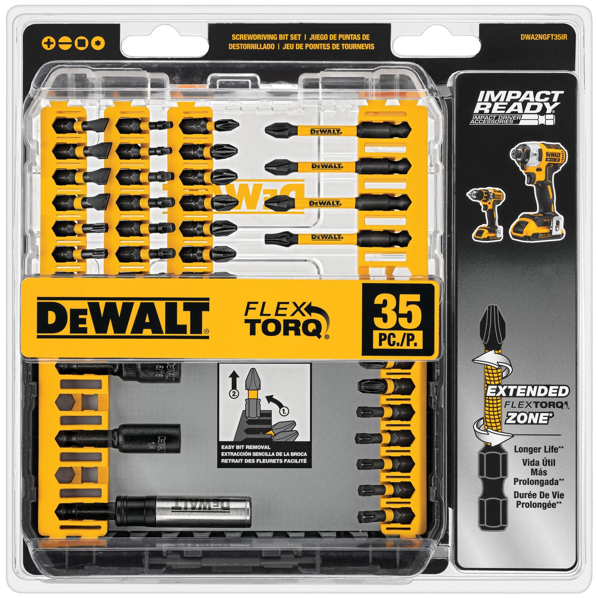 DEWALT DWA2NGFT35IR Bohrer-Set, 5 W, 5 V