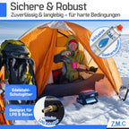 Z.M.C 2-in-1 Tragbare Gasheizung und Gaskocher mit LPG Anschluss, Camping Heizung 1,3 kW, Gasheizer für Outdoor, Camping, mobile Heizstrahler mit Piezozündung, Wärme & Kochen für unterwegs