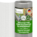 TTL GARDEN 1m x 10m Drahtgitter feinmaschig rostfrei verzinkt 6,3mm Masche 0,55 mm Draht Stärke - auf Rolle Maschendraht Volierendraht Hasendraht Wühlmausgitter 10m x 1m breit 6,3 mm Maschenweite